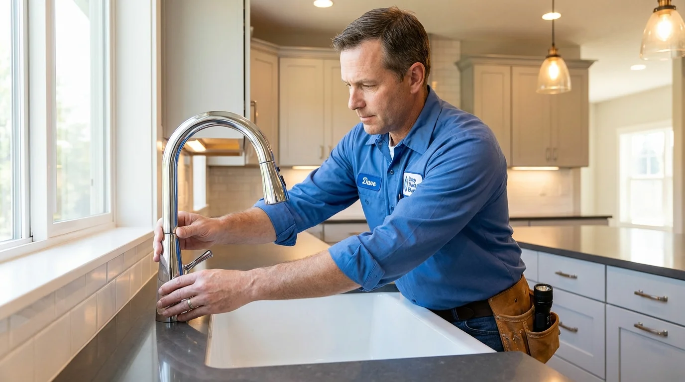 Kitchen faucet installation by Johns Plumbing LLC in Haines City