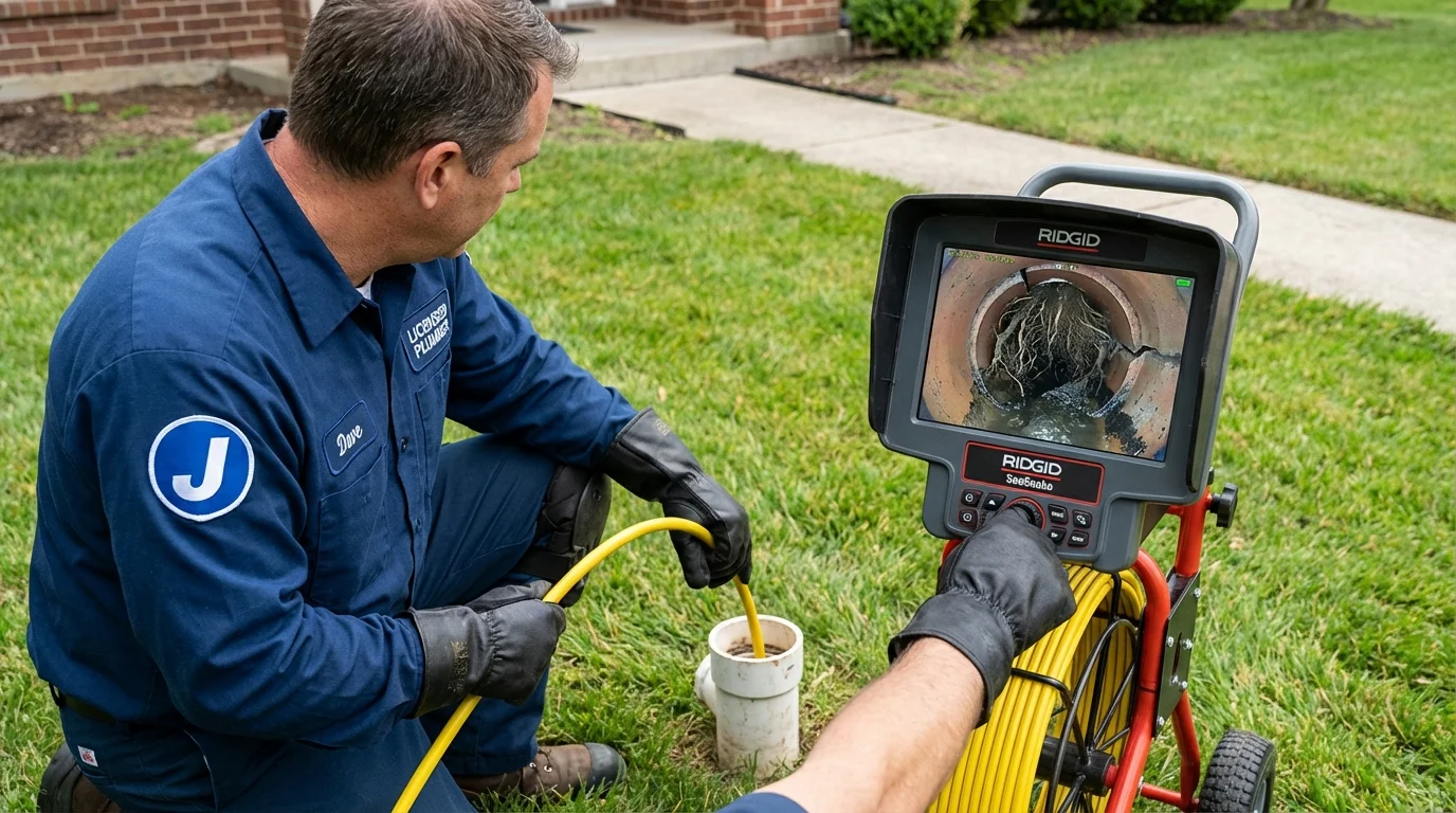 Sewer camera inspection being performed by Johns Plumbing LLC in Haines City